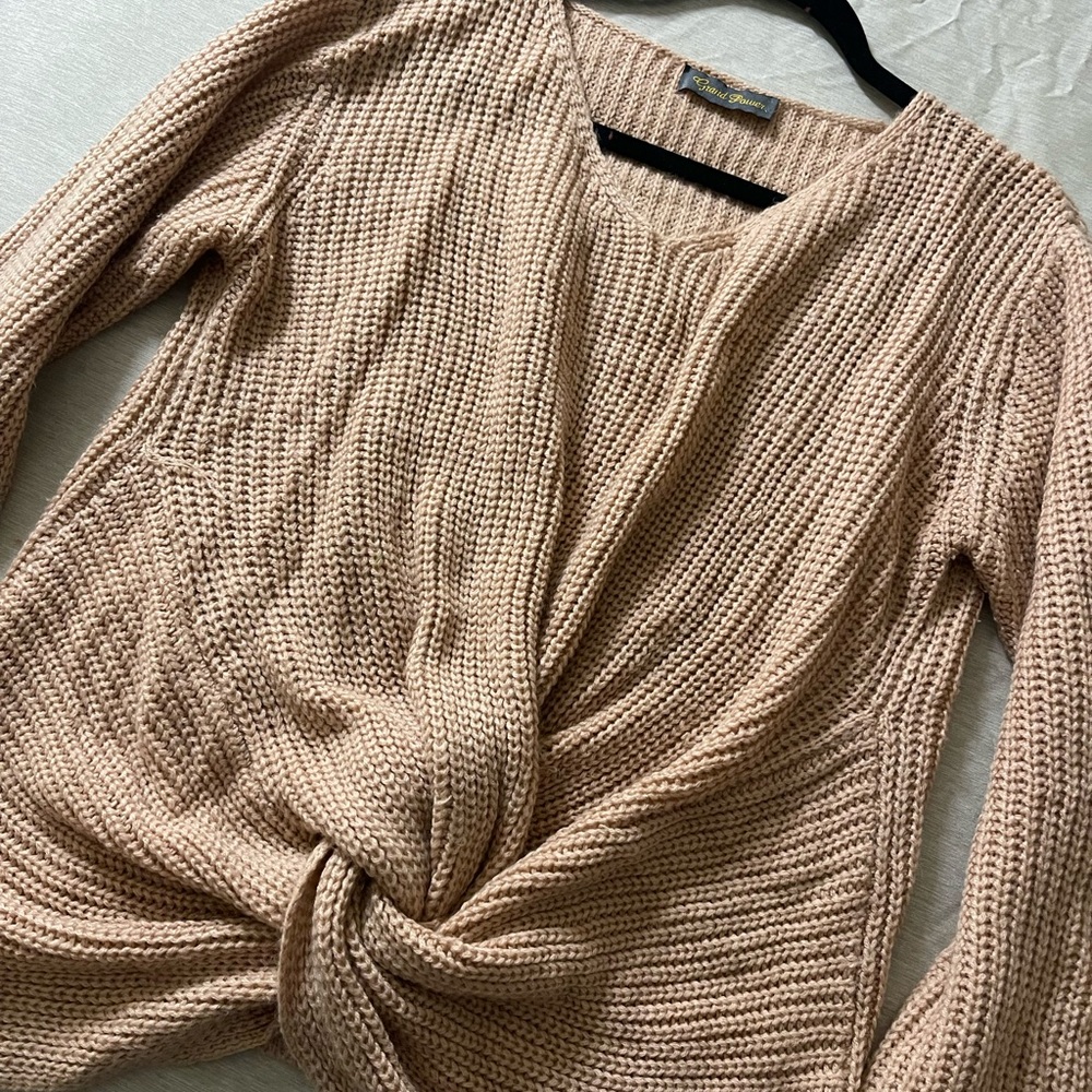 Women's Pink Knitted Sweater